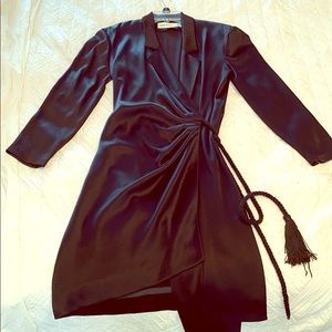 Nipon Boutique black wrap dress.